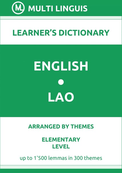 English-Lao (Theme-Arranged Learners Dictionary, Level A1) - Please scroll the page down!